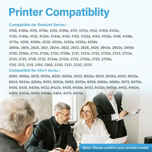 Vista 3 de Cartuchos de tinta 67 XL paquete combinado negro/color compatible con HP Ink 67 67XL de alto rendimiento, reemplazo para HP67 Work para impresora HP