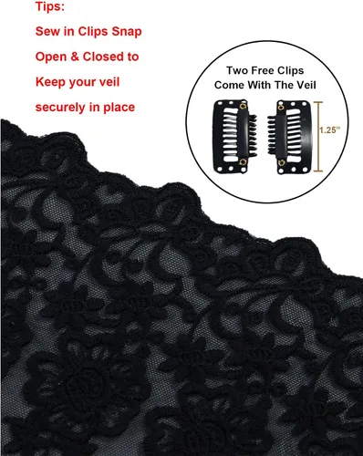 Vista 7 de BEAUTELICATE Easter Catholic Mantilla Chapel Veil Latin Mass Halloween Church Cathedral Lace Head Covering