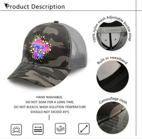 Vista 7 de devor Baseball Caps Magic Mushrooms Dad Hats, Funny Cap for Men