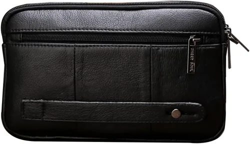Vista 2 de Genda 2Archer Cartera pequeña de piel para hombre con correa de muñeca