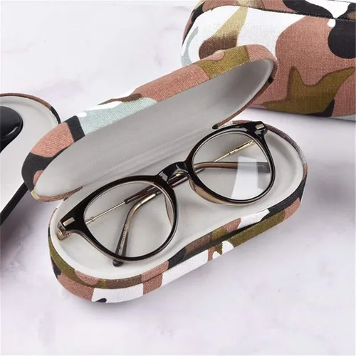 Vista 8 de Kanasi Estuche para lentes de contacto con removedor de pinzas de espejo, estuche doble para anteojos 2 en 1, caja de lentes de contacto portátil