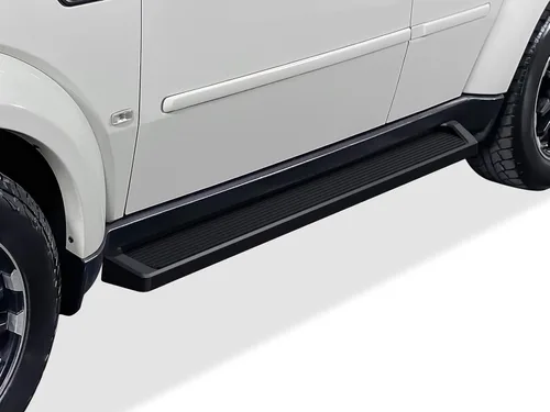 Vista 10 de APS Estribos de acero inoxidable 304 pulido de 5 pulgadas, barras Nerf para estribos laterales compatibles con Dodge Nitro 2007-2012 Acero