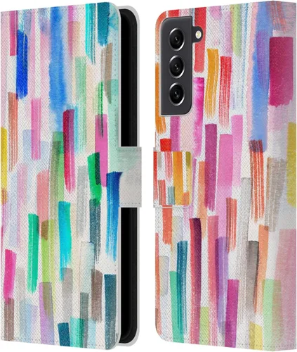 Vista 239 de Head Case Designs Officially Licensed Ninola Brushstrokes Multi Colorful Leather Wallet Case Compatible with Samsung Galaxy A07 4G