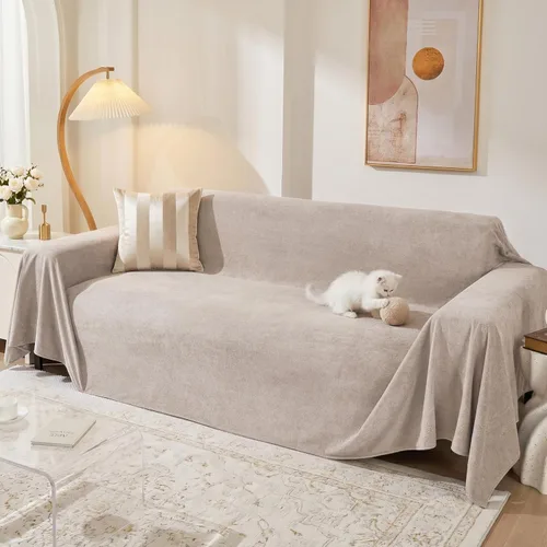 Vista 11 de MEETSKY Funda para silla reclinable, a prueba de arañazos, para gatos, fundas de sofá de gran tamaño, lavable para sofá individual, funda suave