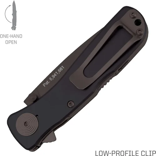 Vista 4 de SOG Twitch II Drop Point 2.65in Everyday Carry Portable Compact Well-Rounded Camping Pocket Folding Knife AUS-8 Steel Blade