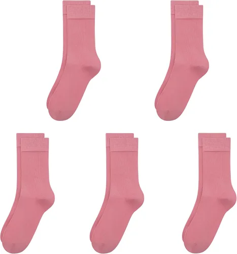 Vista 33 de SERISIMPLE Calcetines de bambú de viscosa para niños, calcetines escolares antiolor para niños y niñas, uniforme, ligeros, con costuras planas, 5