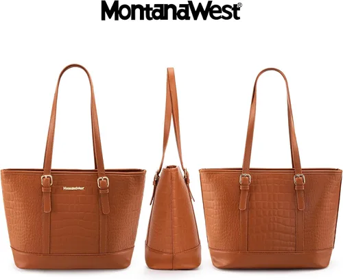 Vista 4 de Montana West Juego de bolso de 3 piezas con estampado de leopardo para mujer