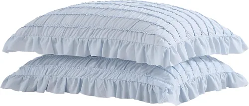 Vista 7 de Shabby Chic® - Colcha tamaño King, ropa de cama de algodón suave con fundas a juego, decoración del hogar bellamente drapeada para todas