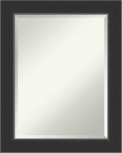 Vista 11 de Amanti Art Espejo de baño de madera, espejo de pared negro Corvino para usar como espejo de tocador de baño sobre el fregadero (35 x 45 pulgadas)