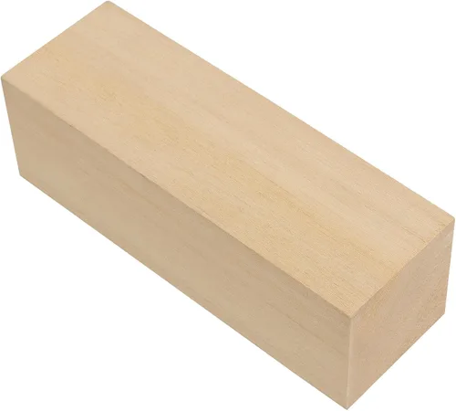 Vista 4 de MUKCHAP 12 bloques de tallado de madera de tilo de 6 x 2 x 2 pulgadas, bloques de madera de corte de 5.9 x 2.0 x 2.0 in, bloque de madera sin