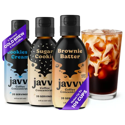 Vista 13 de Javy Coffee Concentrado - Café frío preparado, perfecto para café helado instantáneo, café frío y café caliente, paquete de 2 - Original descafeinado