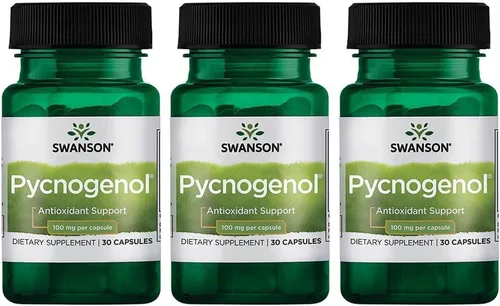 Vista 5 de Swanson Pycnogenol Antioxidante 100 miligramos, 30 Cápsulas Proporciona apoyo antioxidante, apoya la función corporal saludable y promueve
