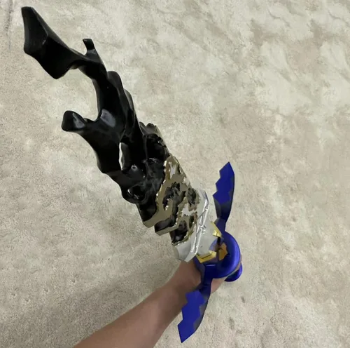 Vista 6 de ACBAGI The Kingdom Link Real Master Sword Metal Cosplay Espada Decayed Sword Full Size Arma Accesorios