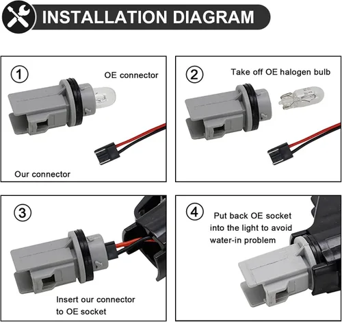 Vista 8 de Luz de Marcador Lateral LED de Repuesto para Civic (10ª Gen) Coupe/Hatchback/Sedan 2016-2021, 2PCS Lámpara de Conducción de Guardabarros de Posición