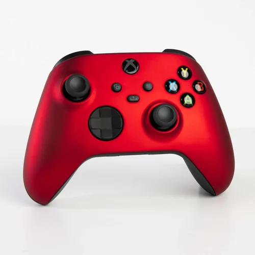 Vista 2 de Mando inalámbrico Bluetooth para Xbox One S Rojo