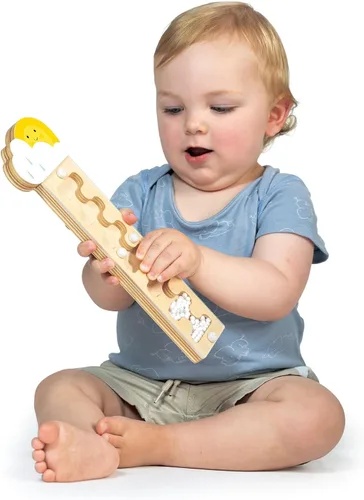 Vista 5 de Tender Leaf Toys - Rainmaker - Juguete portátil para hacer sonido de lluvia, instrumentos musicales de educación temprana para bebés y niños