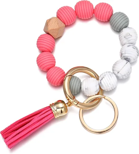 Vista 5 de Pulsera de llavero para mujer sin BPA
