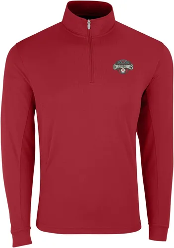 Vista 19 de Vantage Apparel Jersey con cremallera de un cuarto de béisbol de la liga menor
