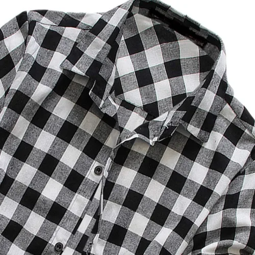 Vista 4 de Camisas de franela de manga corta para hombre, camisas casuales de diseño a cuadros con botones para el 4 de julio, camisas de hombre