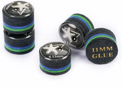 Vista 9 de CRICAL 5-Piece 6 Layer Billiard Cue Tips, Multi-Layer Pool Cue Tips Amarillo-0.551 in-M