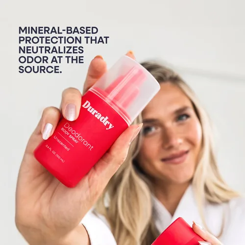 Vista 7 de Duradry Desodorante sin aluminio para hombres y mujeres – Desodorante sin perfume para todo el cuerpo, neutralizador de olores natural, transparente