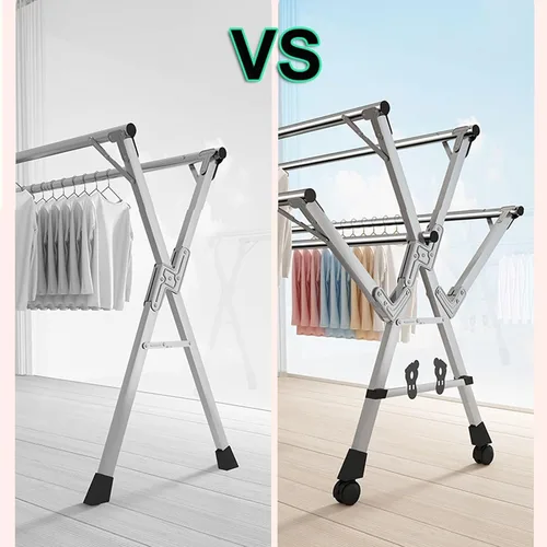 Vista 4 de Foldable 160Cm Stainless Steel Clothes Drying Rack, Heavy Duty Retractable Laundry Rack, Portable Indoor/Outdoor Garment Dryer, Space-Saving Design
