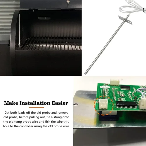 Vista 4 de Sensor de sonda de temperatura RTD para parrillas de ahumadores de pellets