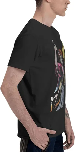 Vista 3 de Rurouni Kenshin Anime - Camiseta de algodón para hombre, cuello redondo, informal, camisetas