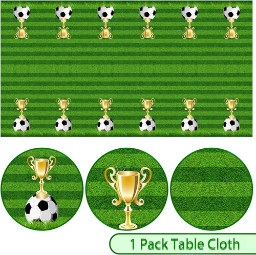 Vista 3 de TAOYE Mantel verde de fútbol