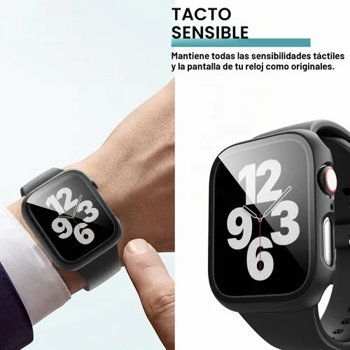 Vista 2 de Paquete de 6 fundas para Apple Watch de 1.496 in Series 3 2 con Negro+Azul+Vino+Púrpura claro+Azul hielo+Blanco
