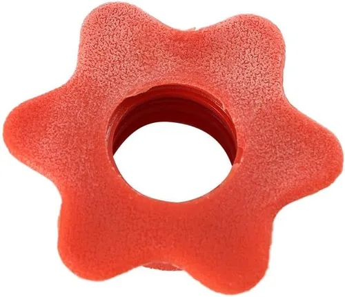 Vista 4 de Kopida Juego de 4 tuercas hexagonales de plástico antideslizante para levantamiento de pesas, 4 unidades, para levantamiento de pesas, ejercicio