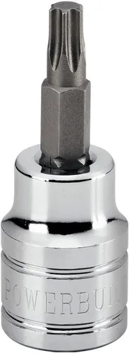 Vista 12 de Powerbuilt T-70 Star Bit Socket, unidad de 1/2 pulgada, Torx, marca de tamaño de alta visibilidad - 940363