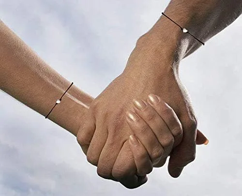 Vista 3 de Pulseras a juego para parejas para él y ella, pulseras de amistad para mujeres, niñas, hija, relaciones de larga distancia, regalos para novia, novio