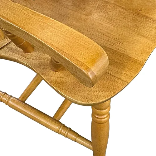 Vista 6 de Sunset Trading Confort silla con brazos para comedor, 41", roble claro