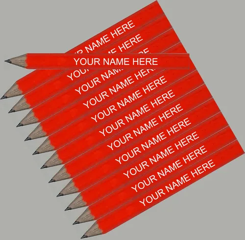 Vista 5 de ezpencils - Lápices de golf negros personalizados con punta - 24 paquetes - ** PERZONALIZACIÓN GRATIS **