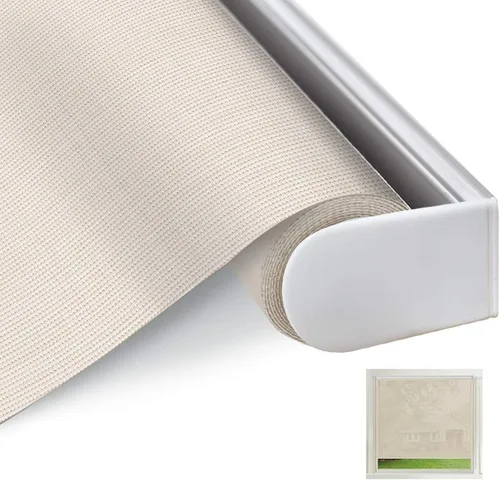 Vista 7 de Persianas enrollables solares para ventana, impermeables, filtrantes de luz, sin cordón, protección UV, ignífugas, para ventanas, puertas, sala
