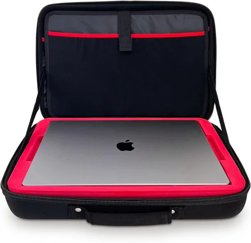 Vista 9 de Pulse - Funda protectora de viaje para MacBook Pro de 13 pulgadas con almacenamiento de accesorios Precise Fit with Shock-Resistant Foam Padding