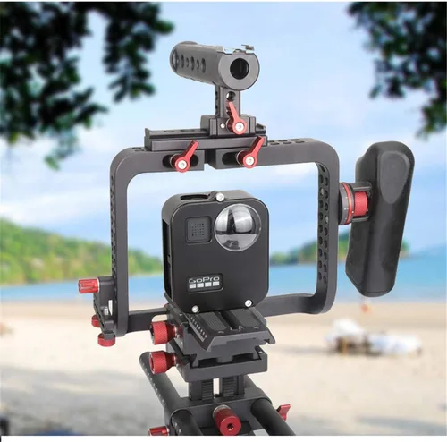 Vista 8 de Carcasa Carcasa Carcasa Cubierta CNC Aleación de Aluminio Funda Protectora para GoPro Max Accesorios