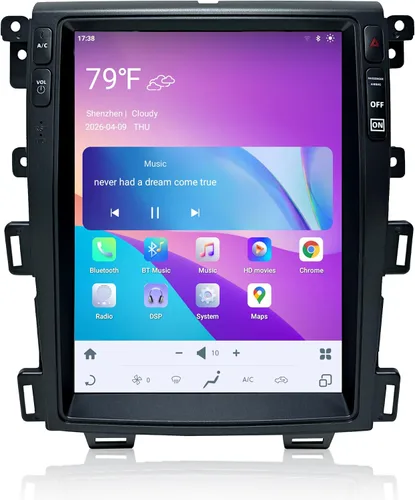 Vista 8 de 8Core 4+64G Radio de coche para Ford Edge 2010 2011 2012 2013 2014 9" IPS Screen Android 13 Edge Stereo Headunit Wireless CarPlay Android Auto BT