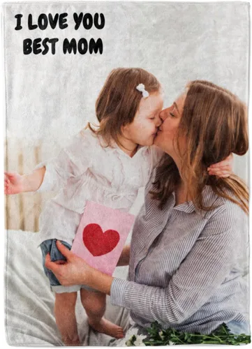 Vista 22 de Manta personalizada con collage de fotos, texto, mantas con imágenes personalizadas, regalos para cumpleaños, para madres, papás, manta de fotos