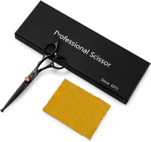 Vista 5 de PURPLEBIRD Tijeras de corte de pelo de 6 pulgadas para niños, puntas redondeadas, tijeras profesionales de peluquería para corte de pelo