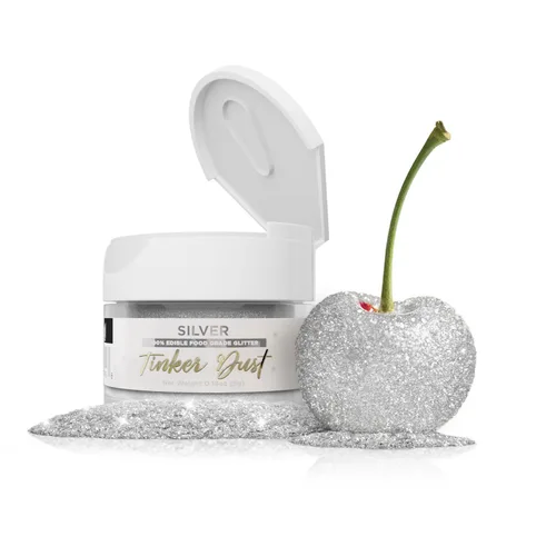 Vista 26 de Bakell - Brillantina 100% comestible, Tinker Dust®, 5 g, color negro, vegano, certificado Kosher, para pasteles, cupcakes, paletas, bebidas y postres