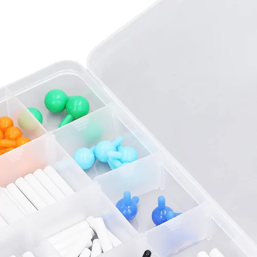 Vista 8 de Kit de modelo molecular de química, color vibrante fácil de desmontar Modelo de estructura molecular PP educativo interesante para la clase