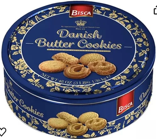 Vista 2 de Galletas de mantequilla danesa Bisca, 3 lb.
