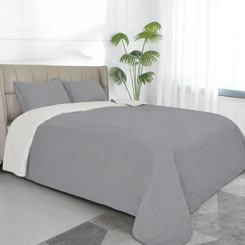 Vista 39 de Easy-Going - Juego de colcha reversible tamaño individual con 1 colcha y 1 funda de almohada, colcha de cama suave, colcha de microfibra ligera