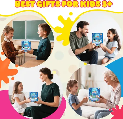 Vista 7 de Bombas de baño para niños, niños y niñas, set de regalos para el día de San Valentín, 180 mini tabletas de color en 9 colores brillantes para arte