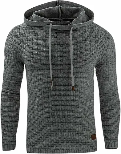 Vista 3 de Hoodie Men 2023 Fashion Cozy Outfits Hooded Clothes Fall Clothing Long Sleeve Sweatshirts Cool Winter Hoodie for Men