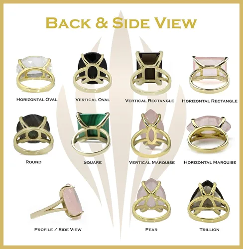 Vista 9 de Smoky Quartz Ring - Emerald Cut Gem Rings for Women - Vibrant Crystal Rings, Statement Rings, Fashion Rings, Birthstone Rings - Handmade Jewelry for