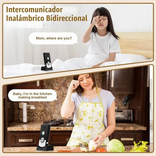 Vista 5 de Intercomunicadores para el hogar, intercomunicador de 2 vías, sistema de intercomunicación súper largo alcance, 1,345.1 ft a 1,607.6 ft sistema