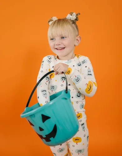 Vista 3 de moimoln Sibling - Pijama de manga larga de algodón suave y cálido de 6 meses a 8 años